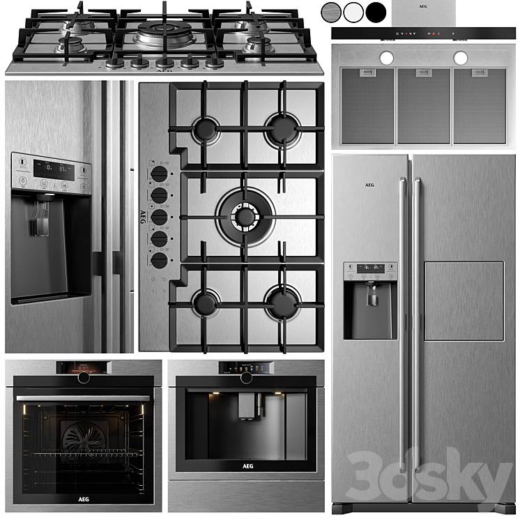 AEG appliance collection 3DS Max - thumbnail 2