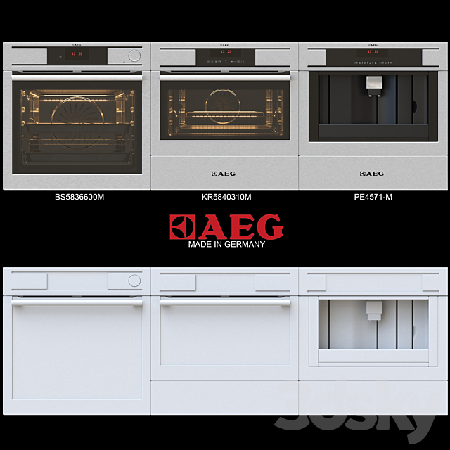 AEG appliances 3DSMax File - thumbnail 1