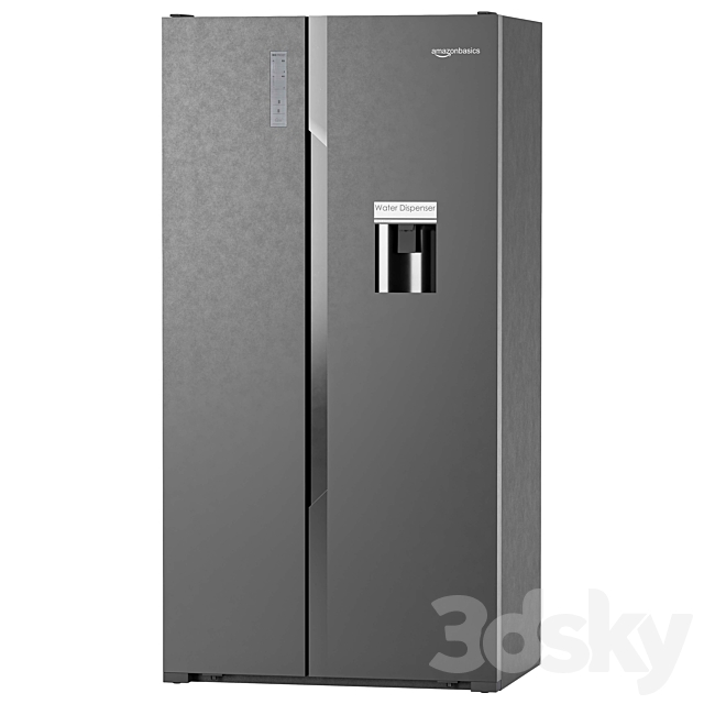 AmazonBasics 564 L Sideby Side Door 3DSMax File - thumbnail 2