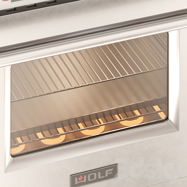 American Style Wolf Oven 48 Inches 3DS Max Model - thumbnail 4