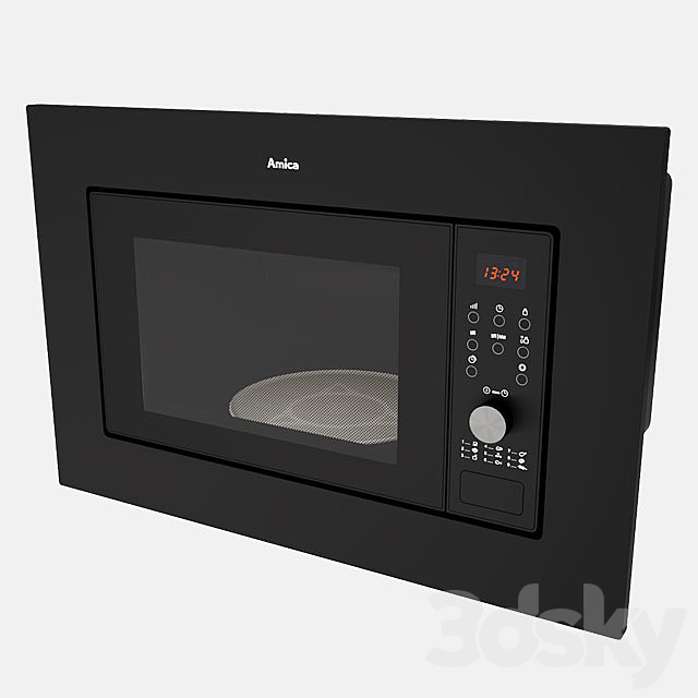 Amica AMGB20E2GB Microwave 3ds Max - thumbnail 2