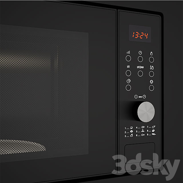 Amica AMGB20E2GB Microwave 3ds Max - thumbnail 3