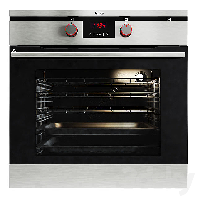 Amica Integra EB7542 Kitchen Oven 3ds Max - thumbnail 1