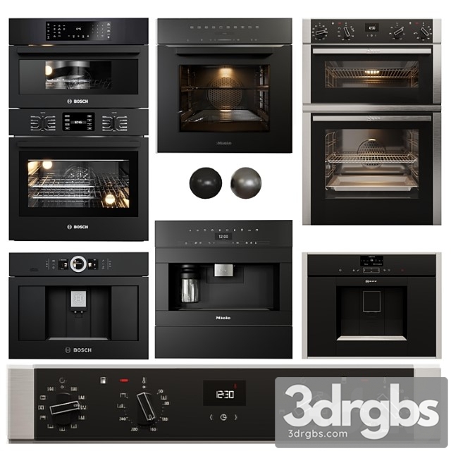 Appliance Collection Bosch Neff Miele 3dsmax Download - thumbnail 1