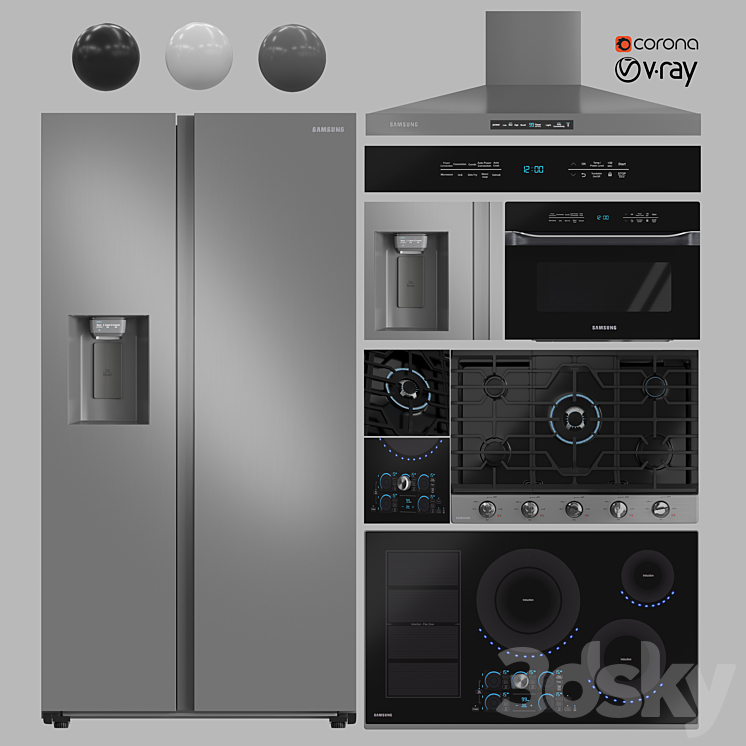 Appliance Collection SAMSUNG 3DS Max - thumbnail 2