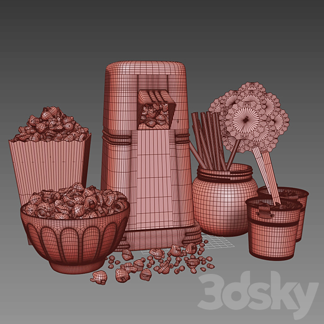 Ariete Pop corn 3DSMax File - thumbnail 3