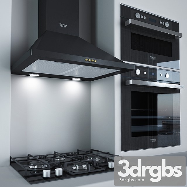 Ariston 2 Kitchen Appliances 3dsmax Download - thumbnail 1