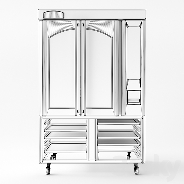 Baxter Mini Rotating Rack Oven 3DS Max Model - thumbnail 2