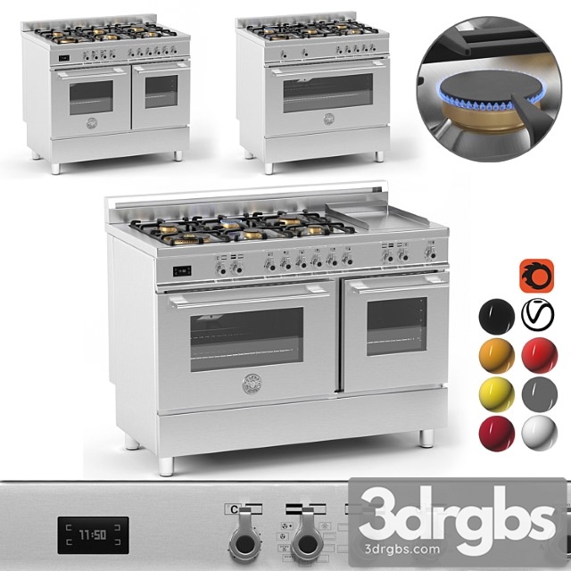 Bertazzoni cooker collection 2 3dsmax Download - thumbnail 1