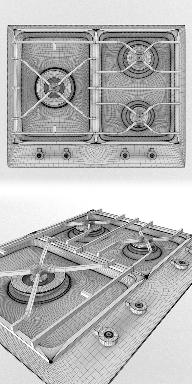 Bertazzoni PM60 3 0 X 3ds Max - thumbnail 3