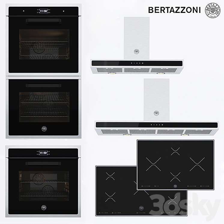 Bertazzoni set 01 3DS Max - thumbnail 1