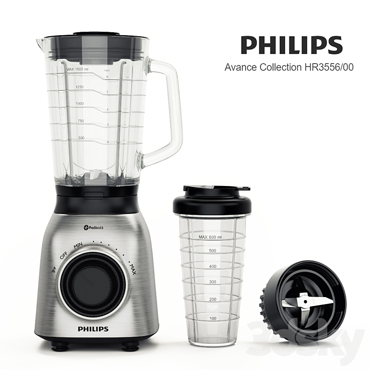 Blender PHILIPS Avance Collection HR3556 \/ 00 3DS Max - thumbnail 1