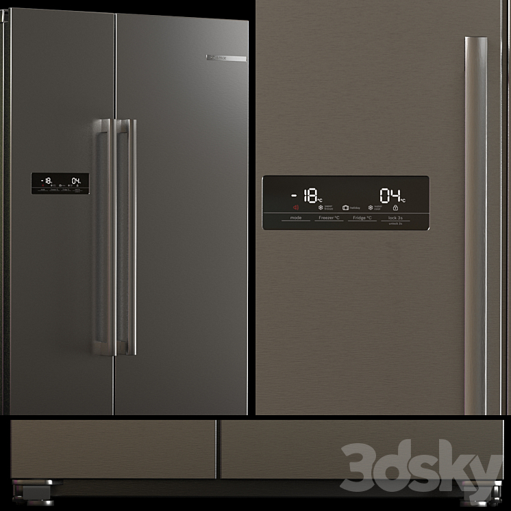 BOSCH 4 kitchen appliances set 3DS Max - thumbnail 2