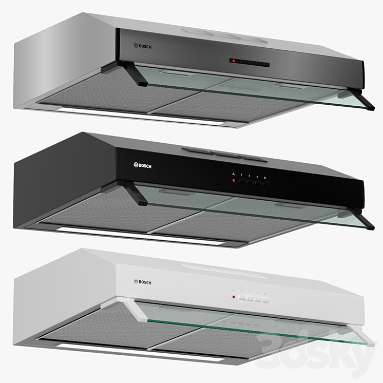 Bosch 60cm Built-under cooker hood DUL63CC50B Serie 4 3DS Max - thumbnail 1