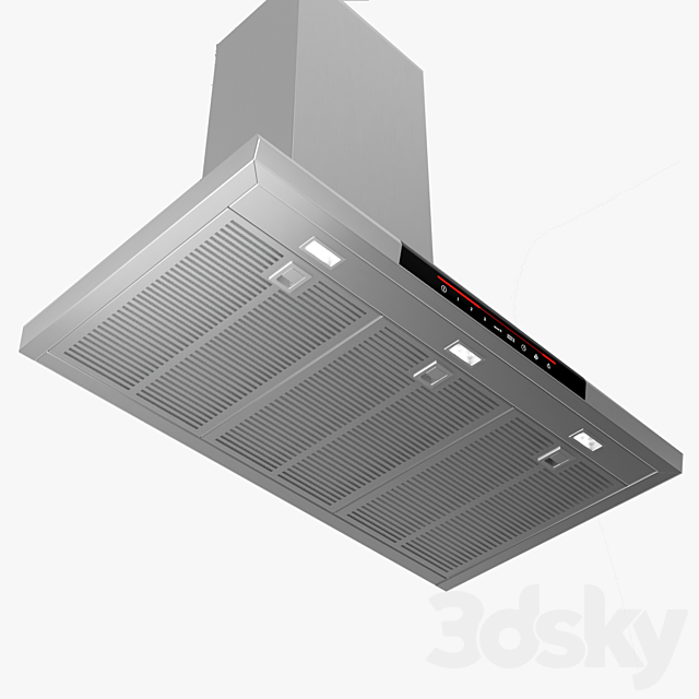 Bosch 90 cm wide Chimney extractor hood DWB098J50B Serie 8 3ds Max - thumbnail 2