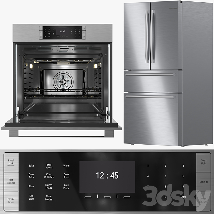 Bosch Appliance Collection 04 3DS Max Model - thumbnail 2