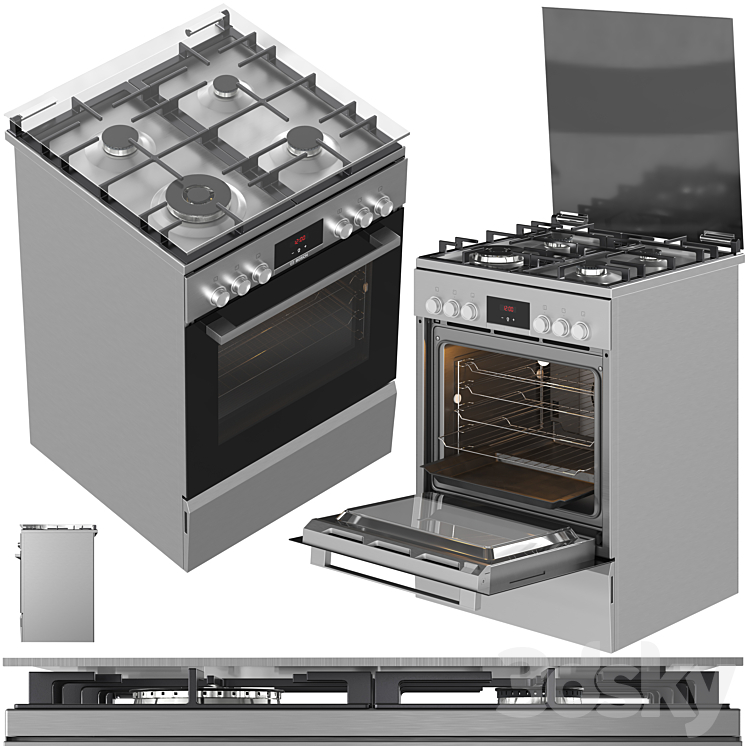 Bosch Appliance Collection 14 3DS Max Model - thumbnail 2