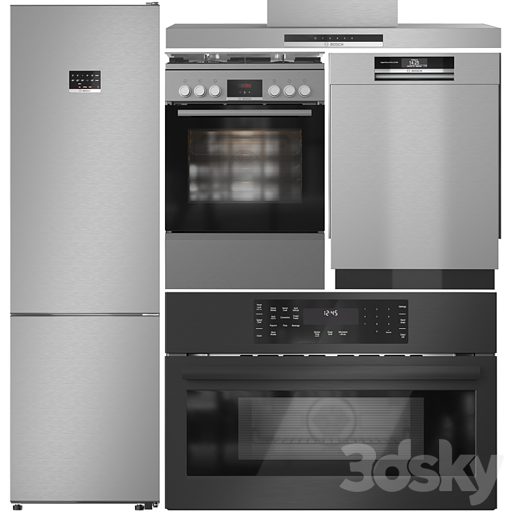 Bosch Appliance Collection 14 3DS Max Model - thumbnail 3
