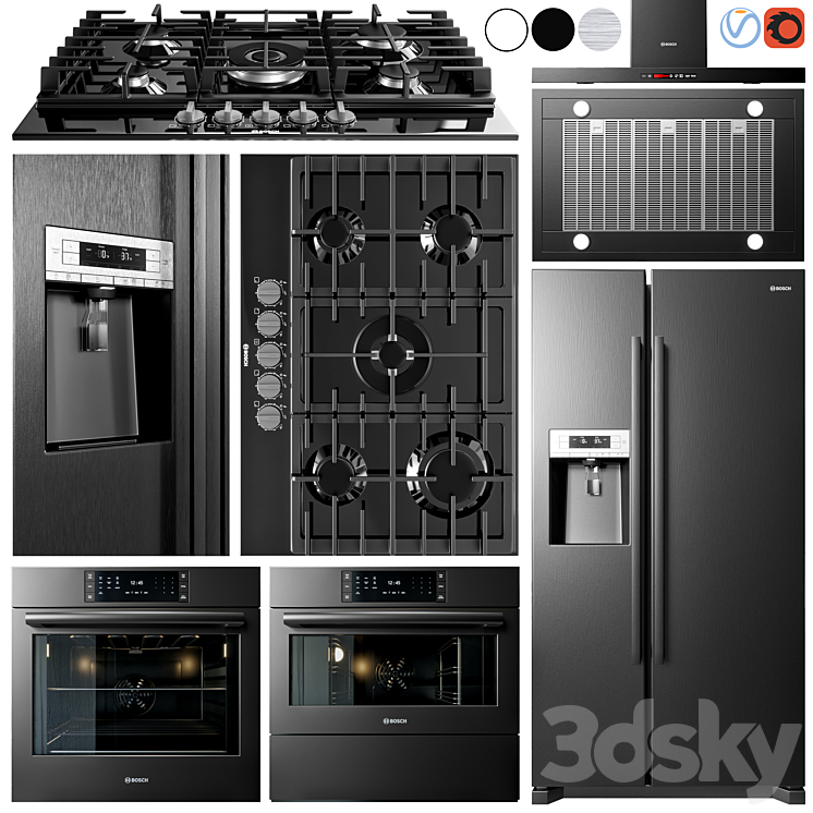 Bosch Appliance Collection 3DS Max - thumbnail 1