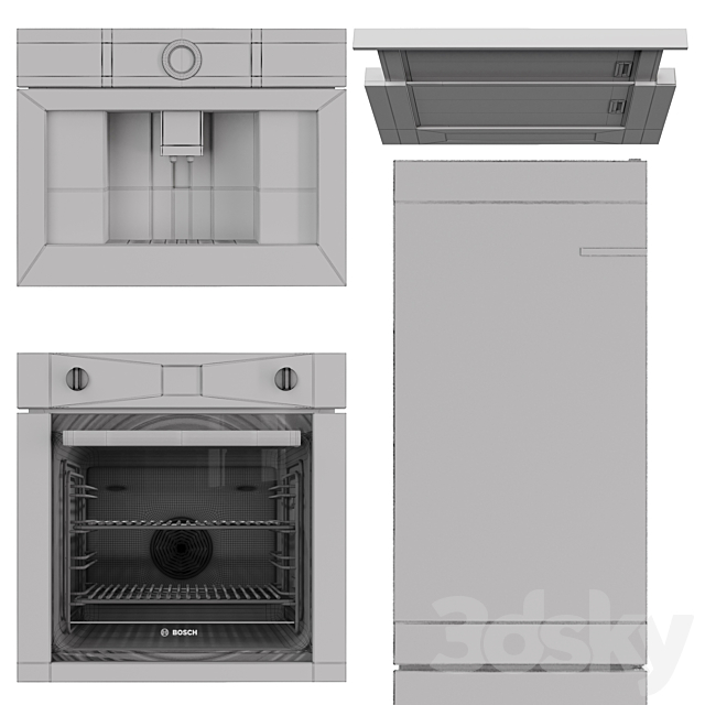 Bosch Appliance Collection 3DS Max Model - thumbnail 6