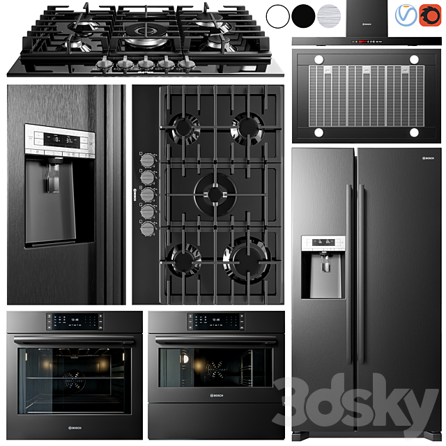 Bosch Appliance Collection 3DSMax File - thumbnail 1