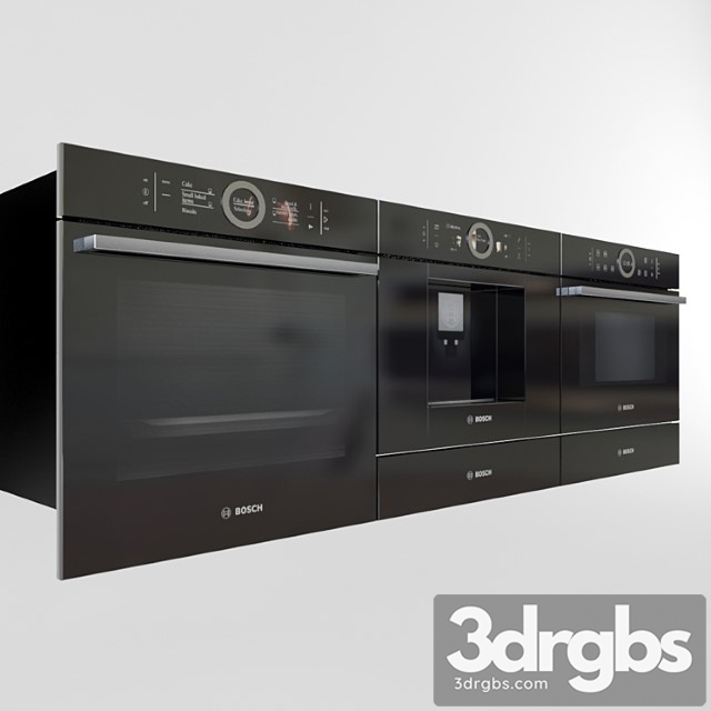 Bosch built in oven Coffee Microwave 2 3dsmax Download - thumbnail 1