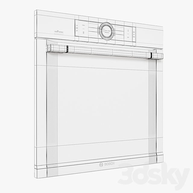 Bosch built-in oven HBG6764S6B Serie 8 3DSMax File - thumbnail 3