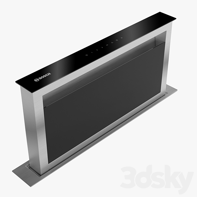 Bosch Domino ventilation module 91cm wide DDA097G59B Brushed steel Serie 8 3ds Max - thumbnail 1