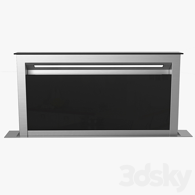 Bosch Domino ventilation module 91cm wide DDA097G59B Brushed steel Serie 8 3ds Max - thumbnail 2