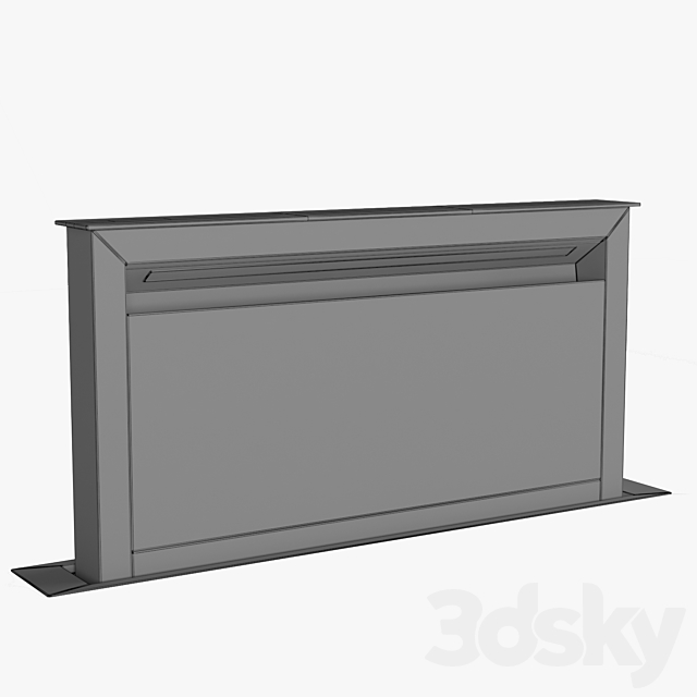 Bosch Domino ventilation module 91cm wide DDA097G59B Brushed steel Serie 8 3ds Max - thumbnail 3