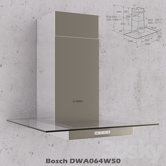 Bosch DWA064W50 3DSMax File - thumbnail 1