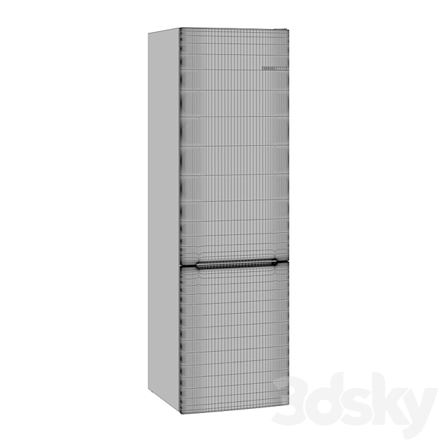 Bosch Fridge KGV39XW22R 3DSMax File - thumbnail 3