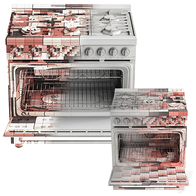 BOSCH HDS8655U & HDS8055U range cooker 3DS Max Model - thumbnail 6