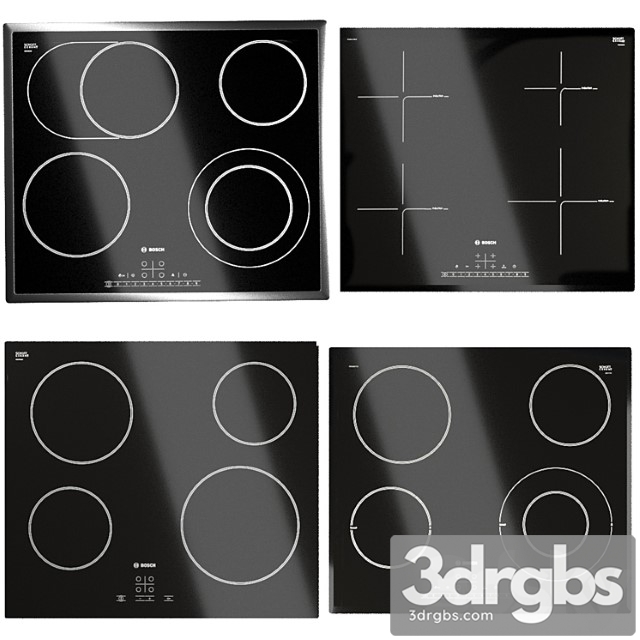 Bosch Hob Set 4 3dsmax Download - thumbnail 1