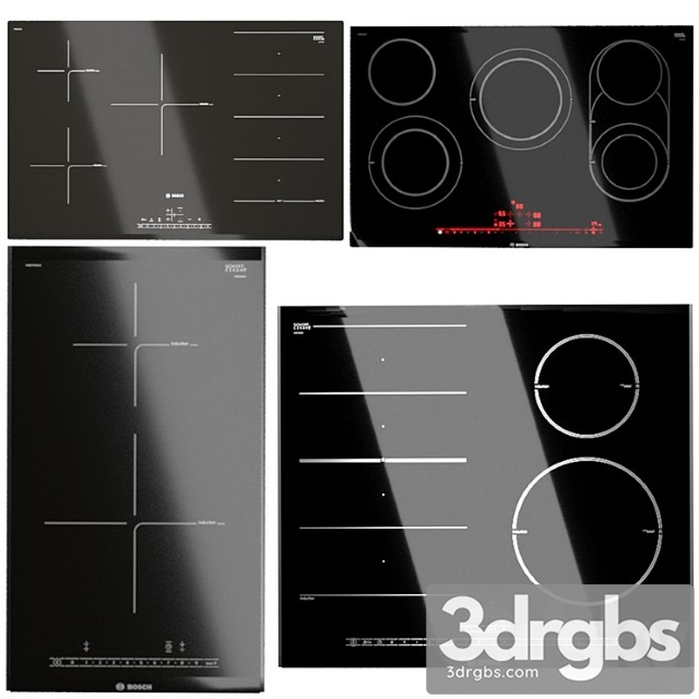 Bosch hobs set 2 3dsmax Download - thumbnail 1