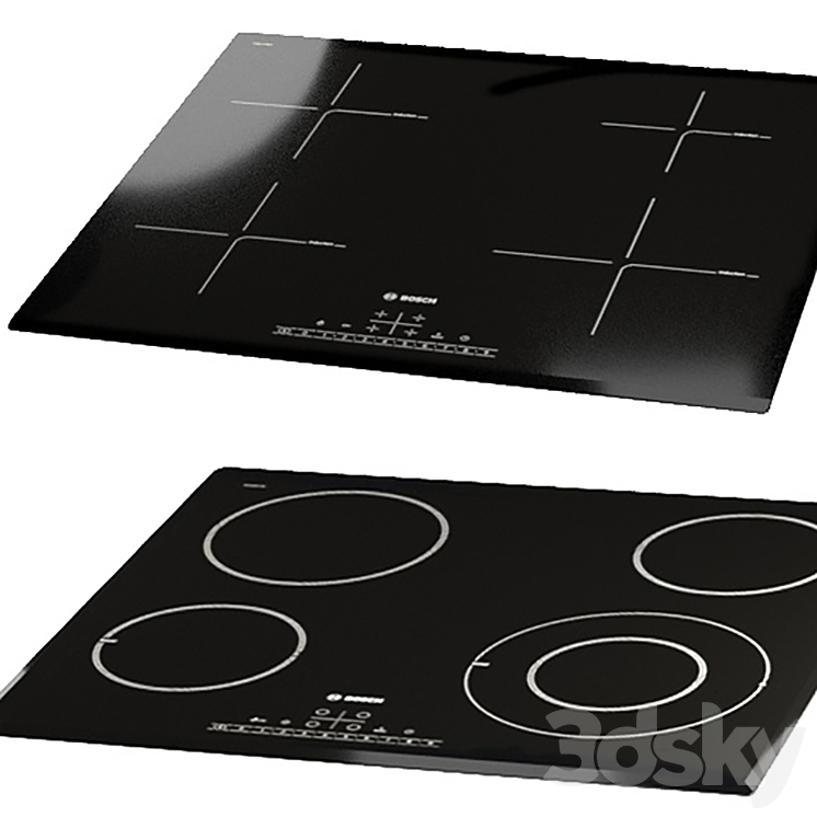 Bosch hobs set 3DS Max - thumbnail 2