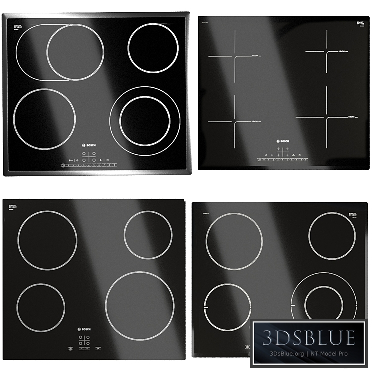 Bosch hobs set 3DS Max - thumbnail 3