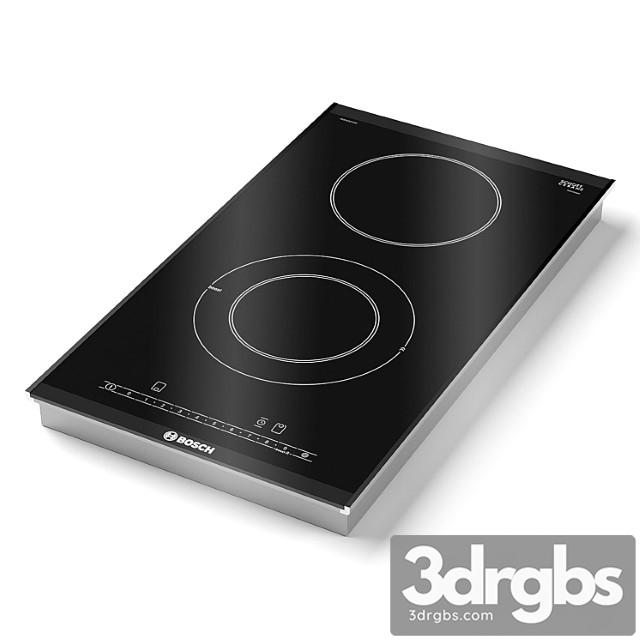 Bosch Induction Hob PKF375FP1E Serie 6 3dsmax Download - thumbnail 1