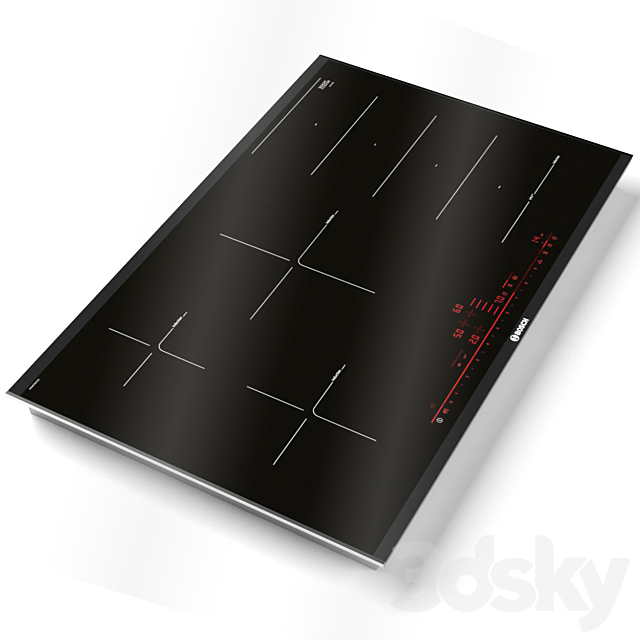 BOSCH Induction hob PXV875DC1E Serie 8 816 mm 3ds Max - thumbnail 1