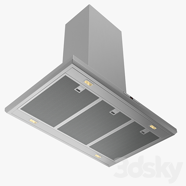 Bosch island chimney hood DIB091U51B Serie 8 3DSMax File - thumbnail 1