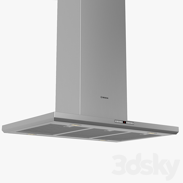 Bosch island chimney hood DIB091U51B Serie 8 3DSMax File - thumbnail 2