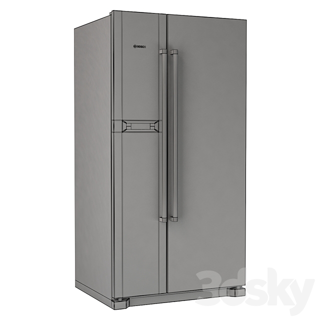 Bosch KAN90VI20R refrigerator 3DS Max Model - thumbnail 3