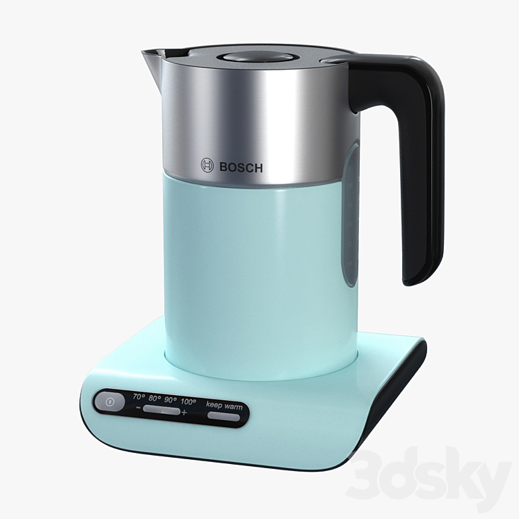 BOSCH kettle Styline TWK8633GB Black 3DS Max - thumbnail 2