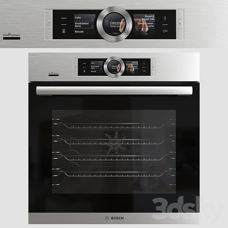 Bosch Kitchen Appliance set 3DS Max Model - thumbnail 2