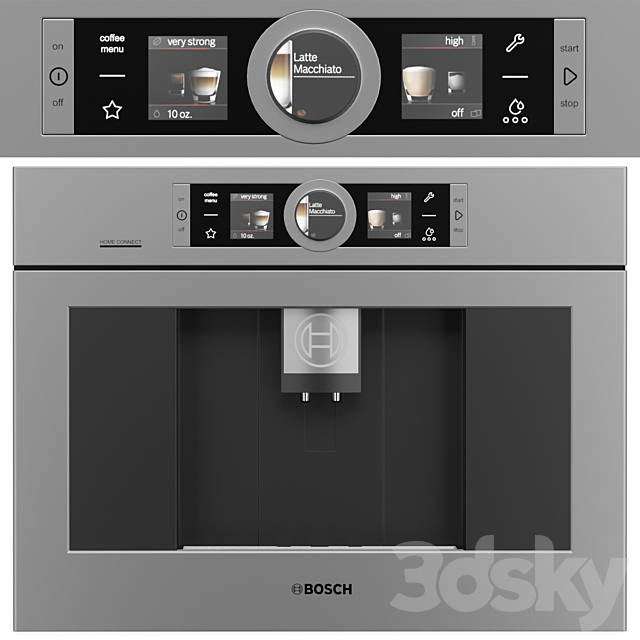 BOSCH kitchen appliance set 3DS Max Model - thumbnail 3