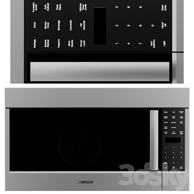 BOSCH kitchen appliance set 3DS Max Model - thumbnail 5