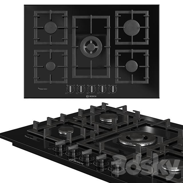 Bosch kitchen appliance Set01 3DS Max Model - thumbnail 2