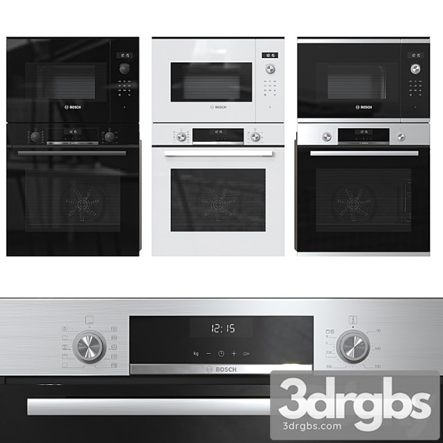 Bosch ovens and microwaves 2 3dsmax Download - thumbnail 1