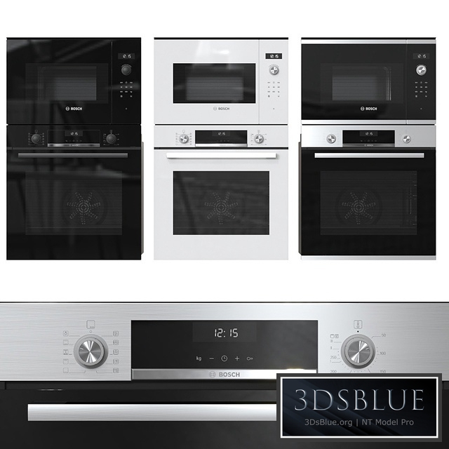 Bosch ovens and microwaves 3DS Max - thumbnail 3