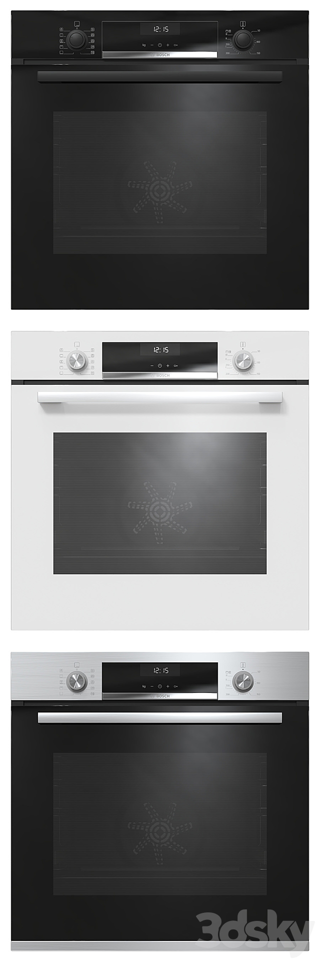 Bosch ovens and microwaves 3DSMax File - thumbnail 2